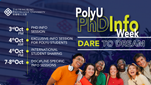 Dare to dream with PolyU’s PhD studies today!